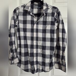 Cat & Jack Black and White Checkered kids Shirt.